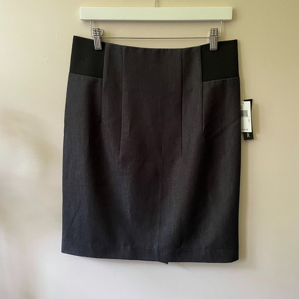 mac & jac Gray Career Pencil Skirt